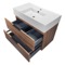 Floating Bathroom Vanity, Modern, Walnut, 32